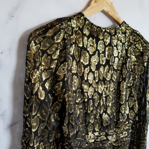 A.L.C Logan Long Sleeve Twist Front Blouse Top, 6 - Picture 15 of 16